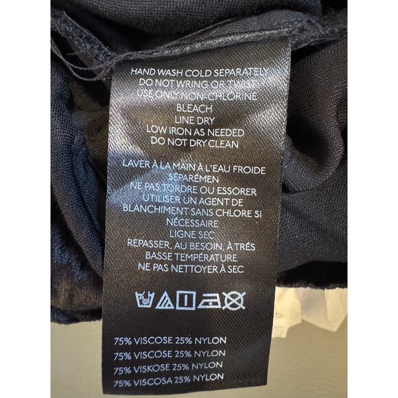 Anthropologie NWT Wide Leg Black Velvet Pants XS - Picture 10 of 11